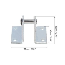 PATIKIL Cylinder Connecting Rod Splint Mounting Bracket, 4 Pack MAL Pneumatic Parts Cylinder Installation Stand for 32mm Cylinder Dia.