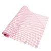 Light Pink & White Gingham Printed Table Cover Small Checks