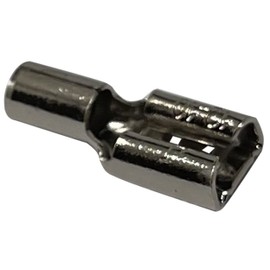 Sherco-Auto 100 Pcs High Temperature Non-Insulated Female Spade Connectors - 12-10 Gauge Quick Disconnect .250 Tab - Wire Splice Connectors for Strong Crimps in Electrical Wire Terminals - Made in USA