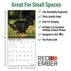RED EMBER Dooty Calls Puppies Mini 2025 Wall Calendar 12