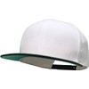 Classic Snapback Hat Blank Cap - Wool Blend Flat Visor