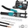 10-Ton Hydraulic Crimping Tool with 9 Dies - Battery Cable