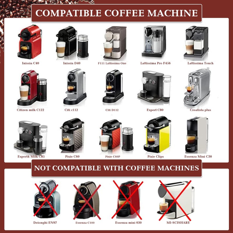 Tanlade 300 Pcs Reusable Espresso Capsules 2 Refillable Coffee Pods