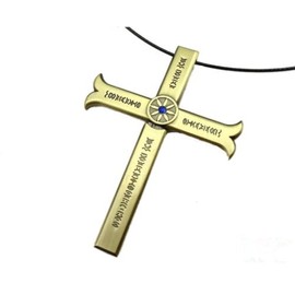 ONE PIECE Cosplay Tool Accessory Under King Nanabuumi Juraku Le Mihawk (Mihawk Eye of Hawk) Cross Sword "Night" Necklace
