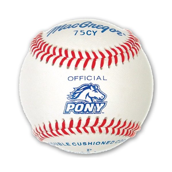 MacGregor Youth 75CY Official Pony League Baseball (One Dozen)