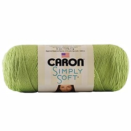 Caron Simply Soft Acrylic Aran Knitting Wool Yarn 170g - 0003 Pistachio