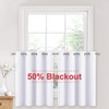 NICETOWN 50% Blackout Curtains for Kitchen - 36 Inches Long