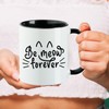 huuraa Coffee Cup Be Meow Forever Katze Gift Cup Black