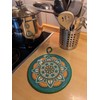 20 cm Ceramic Trivet with Cork Base and Cord for