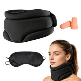 1PCS Neck Brace for Neck Pain and Support, 1 Eye Mask a Pair Earplug