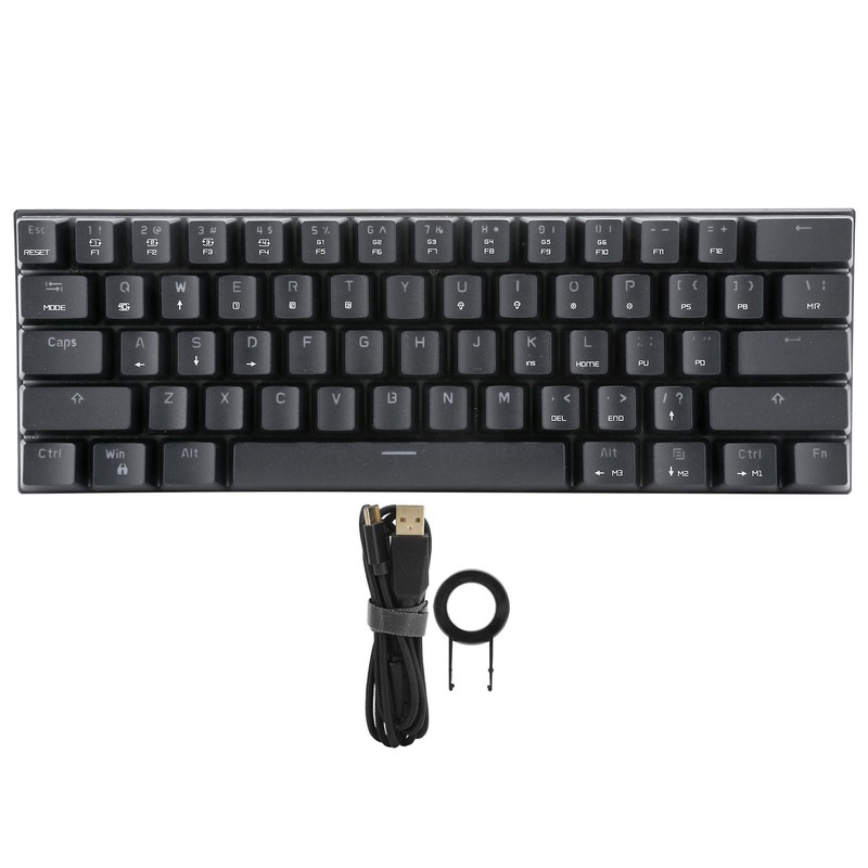 Mechanical Keyboard for Bluetooth Wireless DualMode RGB 61Key Computer Accessories