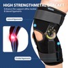 Nvorliy Hinged ROM Knee Brace with Side Stabilizers & Locking