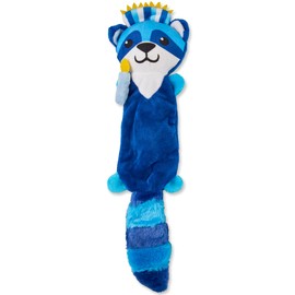 Aviv Judaica Hanukkah Themed Squeaky Plush Toys for Dogs Quality Fabrics Animal Toy Squeaks and Gets Pets Excited (Raccoon with Menorah)