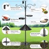 Heavy Duty Bird Feeder Pole,92 Inch Squirrel Proof Adjustable Bird