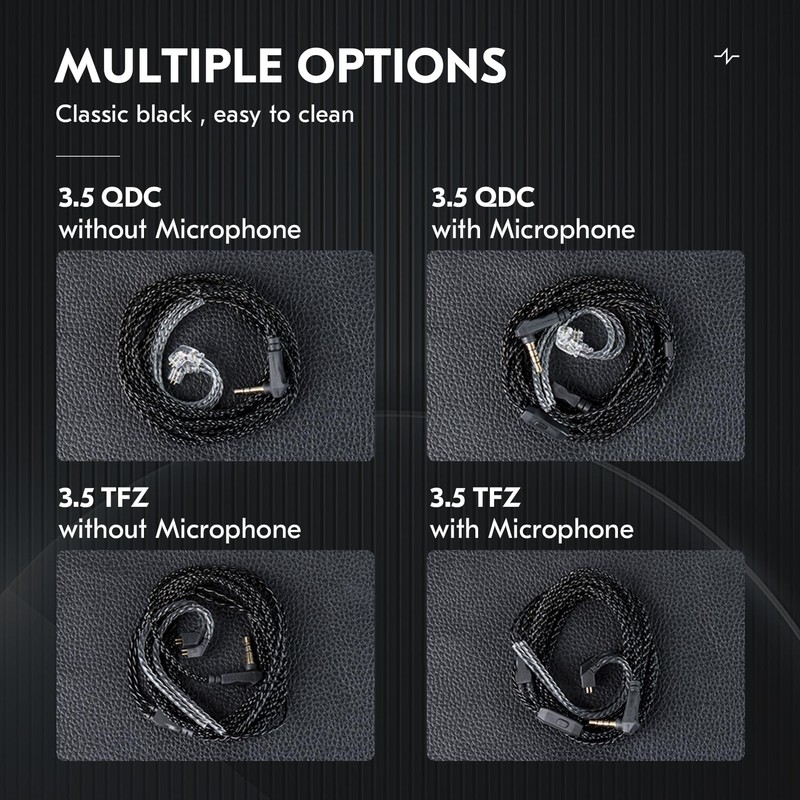 2 Meter Long, kz zs10 pro IEM Cable, CCZ C01