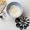 XUNQUCOM 10-Piece Plastic Measuring Cups Black