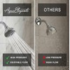Aqua Elegante Pressure Boosting Shower Head - 3 Inch Wall
