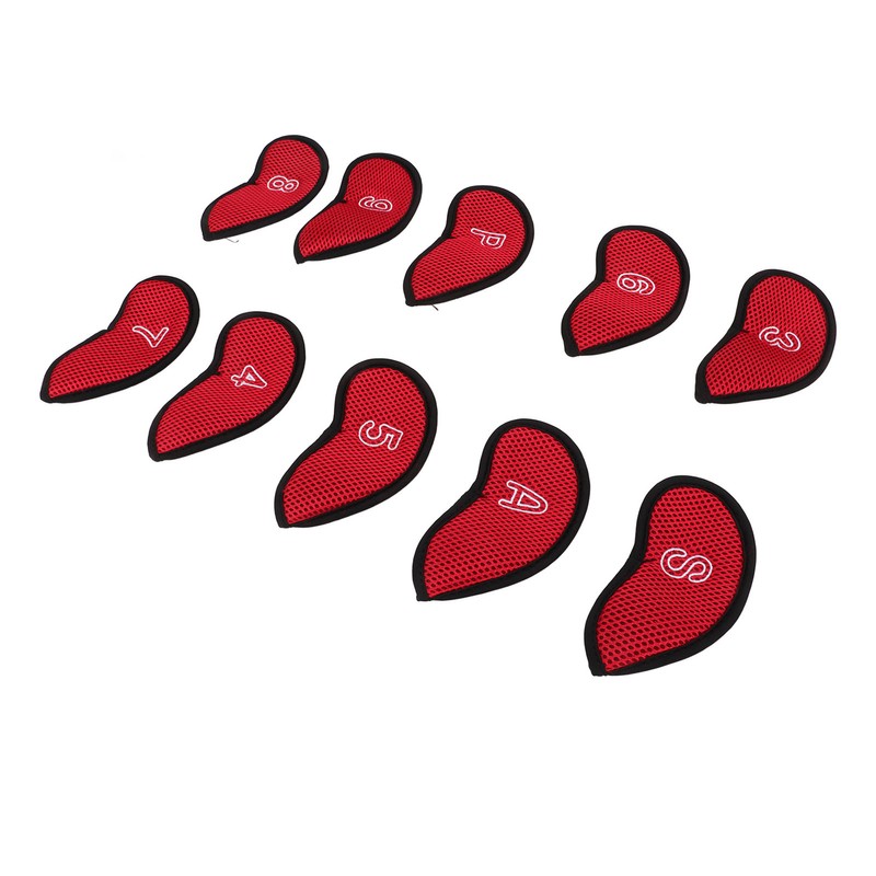 10pcs Golf Iron Covers Set with Numbers Waterproof Golf Head