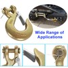 Yision 4pcs Clevis Slip Hook 3/8 Inch with Safety Latch,