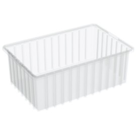 kro-Mils 33166 Akro-Grid Slotted Divider Plastic Tote Box 16-1/2 -inchL x 10-7/8-inch W x 6-inch H