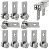 2 Wheels Trolley Assembly Rollers, 2 Bearings Channel Hardware, Stable