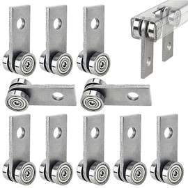 2 Wheels Trolley Assembly Rollers, 2 Bearings Channel Hardware, Stable Roller for 1-5/8" Wide and All 1-5/8" or Taller Strut Channel (Pack of 10)