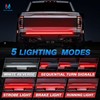 MICTUNING Truck Tailgate Light Strip 48 Inch Triple Row 360