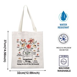TOBGBE Speech Therapy Tote Bag SLP Gift SLP Appreciation Gift Speech Language Pathologist Gift OT Graduation Teachers Gift (OT Helping)