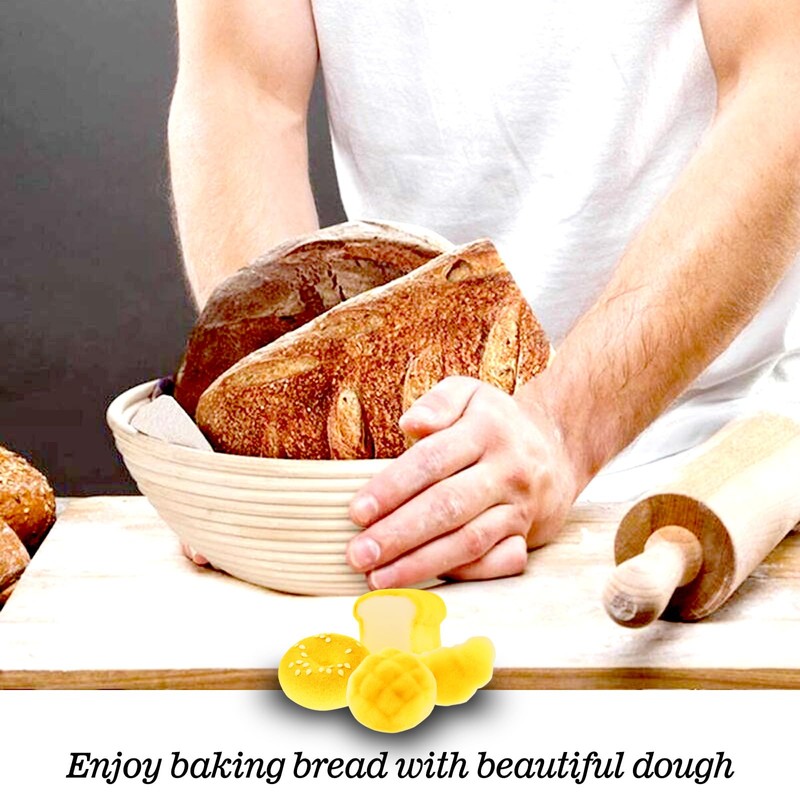 Banneton Bread Proofing Basket: 2 PCS Sourdough Proofing Basket with