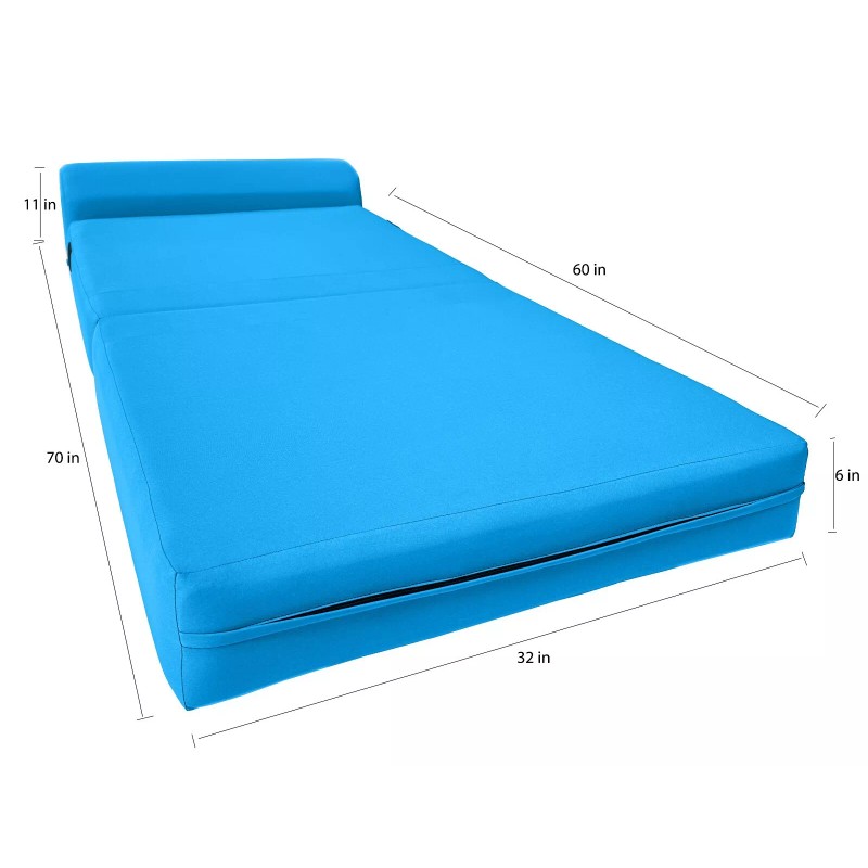 Amfuton Sleeper Chair Folding Foam Beds, Portable Foldable Bed 6