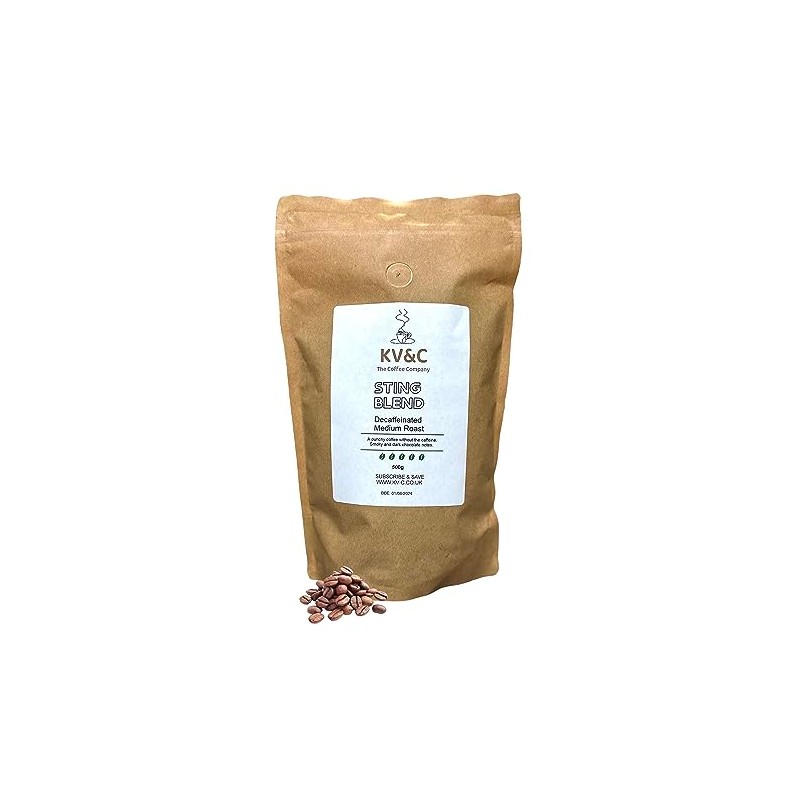 STING Decaf Coffee Beans | Medium Roast Blend | Strong