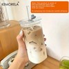 1/2/4/6 Counts Drinking Cup, High Borosilicate Thin Glass Rectangular Heat-resistant