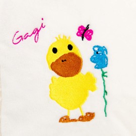 Hugo Frosch Children's Eco Hot Water Bottle 0.8 L with Fleece Cover "Duck Gagi" White