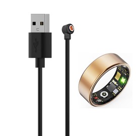 YANMONGI [2 Pack] for HitTopss Smart Ring Charger,2Ft/60cm,USB Portable Magnetic Replacement Charging Cable Compatible with HitTopss Smart Ring