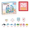 PicassoTiles 26pcs Magnetic Tiles Magnet Tile Building Blocks Marine Animal