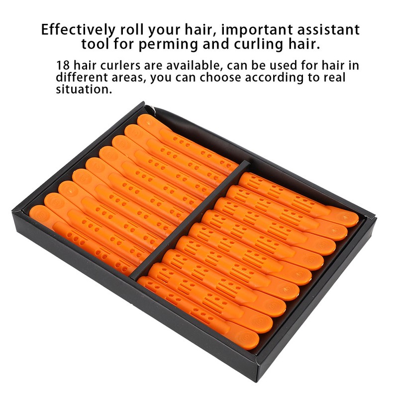 18pcs Professional Perming Hair Roller Household DIY Wavy Curly Hair