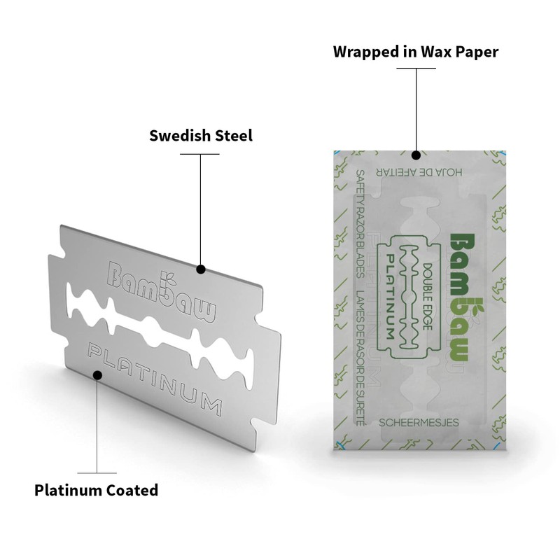 Bambaw – Double Edge Safety Razor Blades, Swedish Stainless Steel