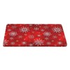 YSBYEIU Red Christmas Snowflake Plaid Tablecloth Reusable Xmas Holiday Table