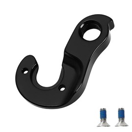 Bike Tail Hook Aluminium Alloy Rear Gear Hange Black Rear Gear Mech Frame Tail Hook with Screws Tail Derailleur Mech Hanger for Bicycle Bikes Cycling