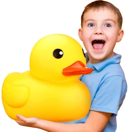 Leitee Jumbo Rubber Duck Giant Ducks Large Rubber Duck Gender Reveal Party 13 Inch Bath Toy for Baby Shower Birthday Party Favors (Yellow)