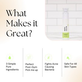 Hypo-Clear Hypochlorous Acid Spray for Face- Face Spray for Acne, Post-Workout, Oily Skin, Eyelids, and Sensitive Skin - Daily Facial Cleanser - HOCL