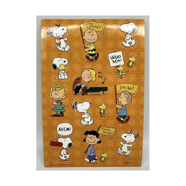 Dayspring Peanuts Characters Stickers Snoopy Charlie Brown Encouragements 1 Sheet