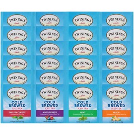 Twinings Cold Brewed Iced Tea Bag Variety Sampler (Pack of 24)