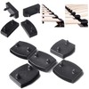 XIAONAN 54 mm, 20 pieces, slatted frame brackets, black, end