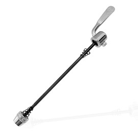 Steel Quick Release Skewer for Rear Mounted Trainers,for Turbo Trainer Rear Wheel Skewer With Hollow Axle,Bike Quick Release,195mm Steel Quick Release Skewer,Fits Indoor Cycling/Road Bike (Silver)