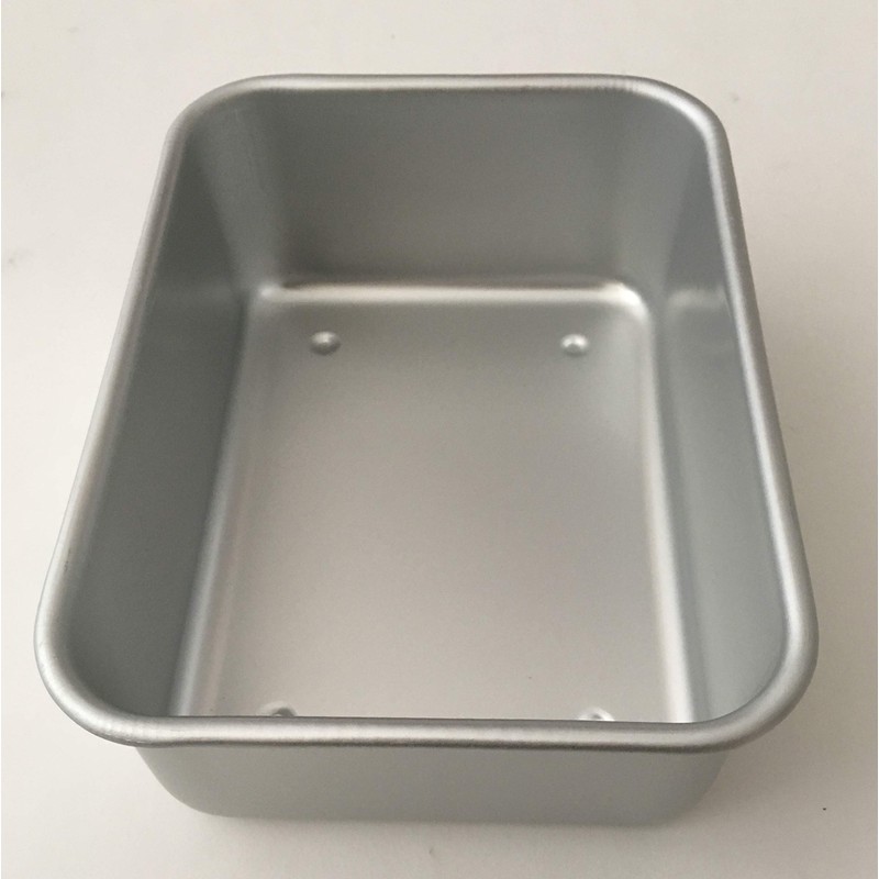 Taniguchi Metal 233157 Aluminum Storage Container with Lid, Deep, Medium