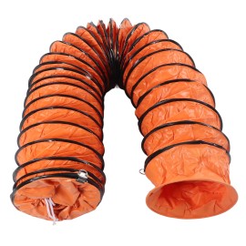 Unbranded 8m PVC Flexible Adjustable Ventilation Duct Hose with 2pcs Clamp for Fan Z3