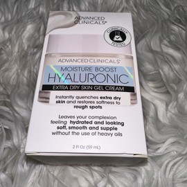All Skin Types Advanced Clinicals 1000x Boost Hyaluronic Extra Dry Skin Gel Cream NIB