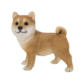 Uvia Left-facing Puppet Shiba Inu 4.3 x 4.3 x 4.3 inches (11 x 6.3 x 10.8 cm) Doll Figurine Figurine Animal Garden Decoration Dog Dog H21416