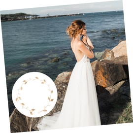 MAGICLULU Hair Accessories Bridal Headband Leaf Shape Headpiece Made of Alloy Stylish Headpiece for Parties and Ceremonies